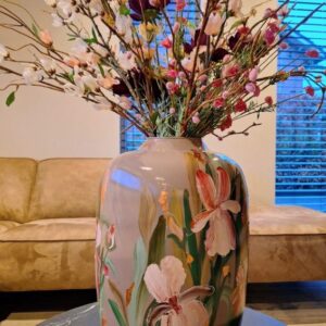 Handbeschilderde vaas Matje